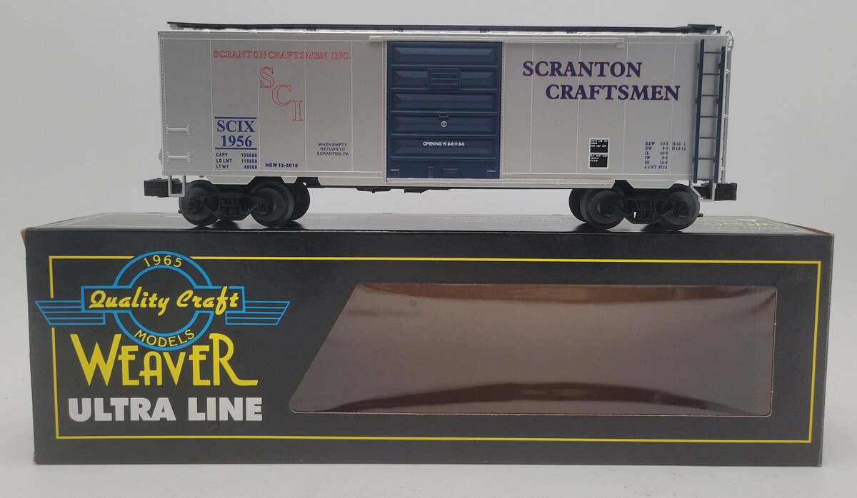 Weaver O Gauge Limited Edition Scranton Craftsmen 40' Boxcar #1956 (3 Rail) EX/Box