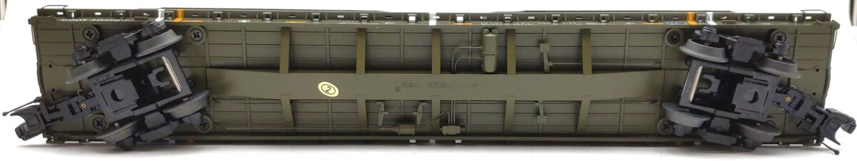 MTH 20-95346 O U.S. Army 60' Flat Car with 2 M1a Abrams Tanks #40102 EX/Box
