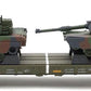 MTH 20-95346 O U.S. Army 60' Flat Car with 2 M1a Abrams Tanks #40102 EX/Box