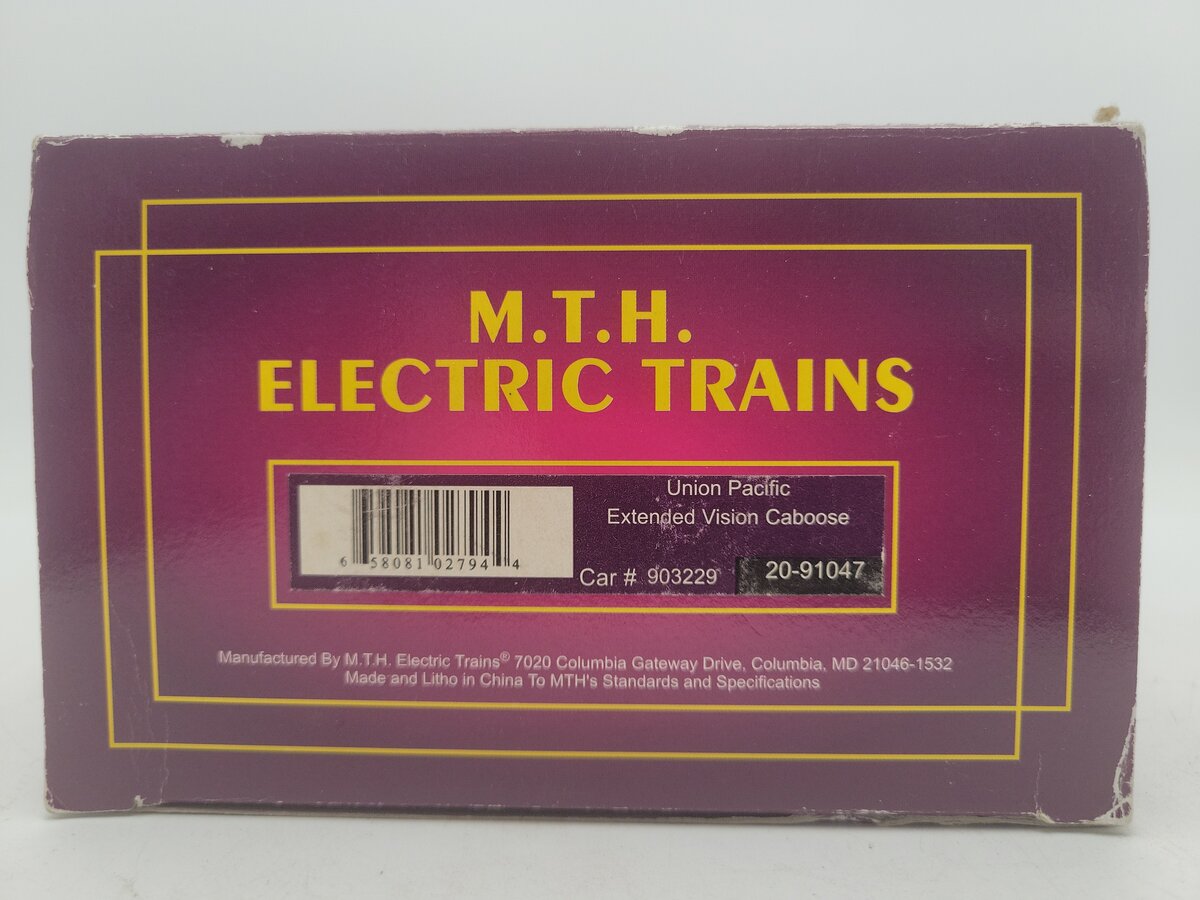 MTH 20-91047 O Gauge Union Pacific Caboose #903229 EX/Box