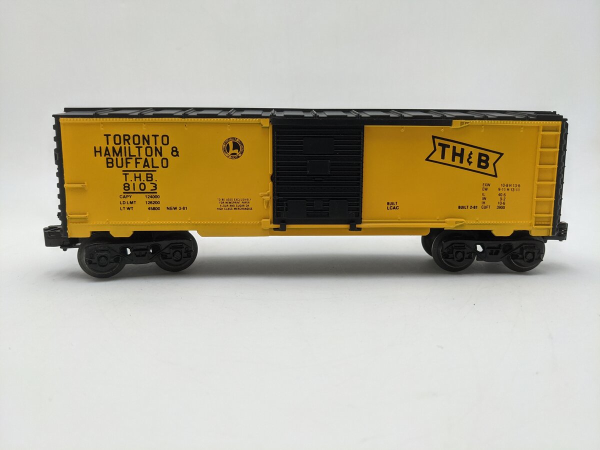 Lionel 6-8103 O Gauge Toronto, Hamilton & Buffalo Freight Car EX