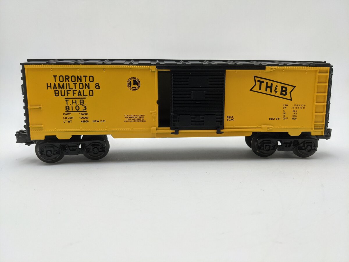 Lionel 6-8103 O Gauge Toronto, Hamilton & Buffalo Freight Car EX