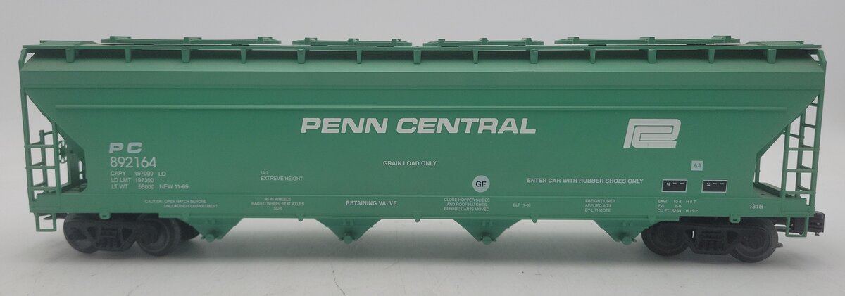 Weaver 892164 O Gauge Penn Central Centerflow Hopper (3 Rail) EX/Box