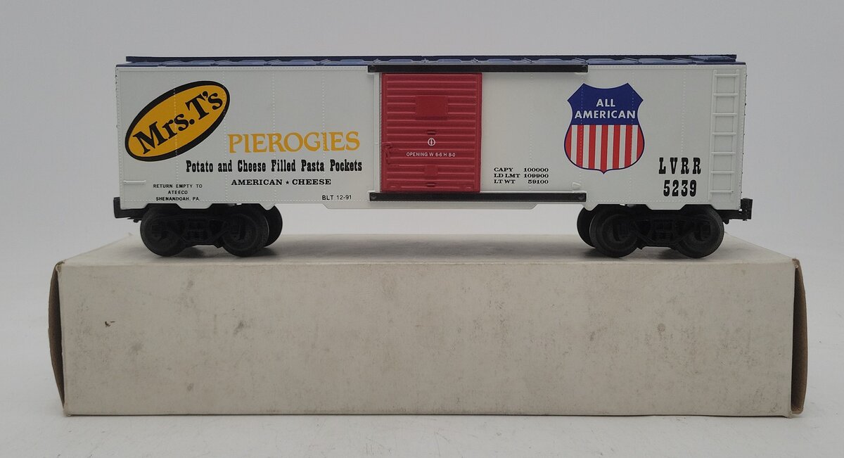 KMT O Gauge Mrs. T's Pierogies Boxcar #5239 EX/Box