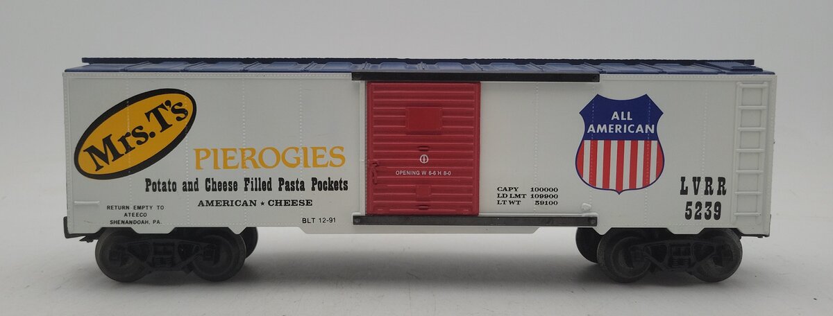 KMT O Gauge Mrs. T's Pierogies Boxcar #5239 EX/Box