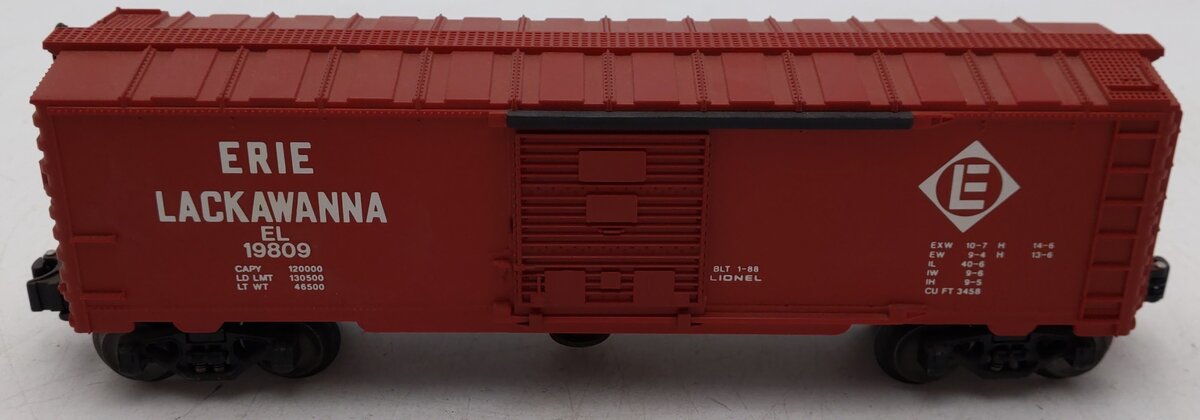 Lionel 6-19809 O Gauge Erie Lackawanna Operating Boxcar EX
