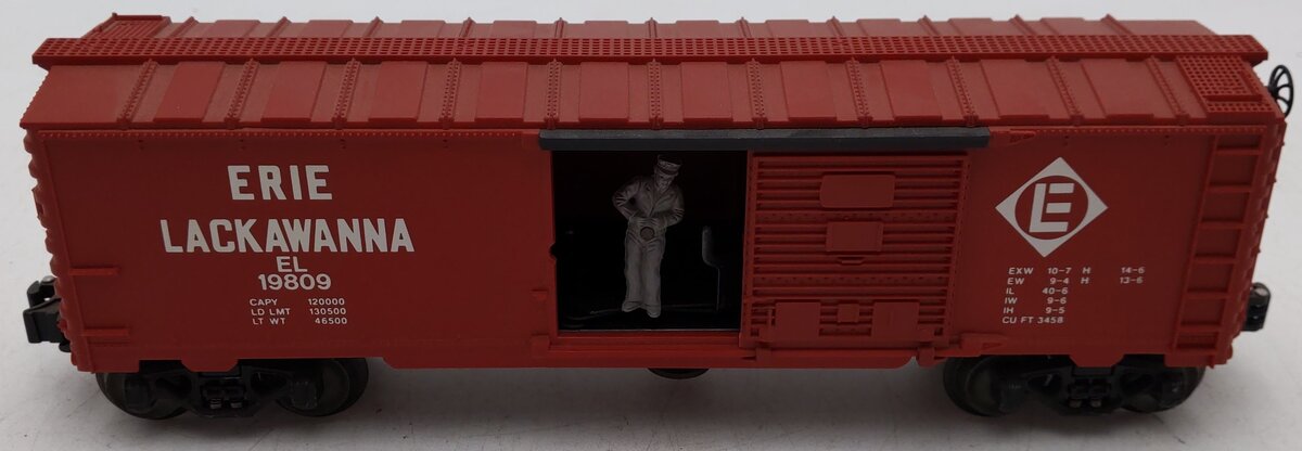 Lionel 6-19809 O Gauge Erie Lackawanna Operating Boxcar EX