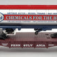 Lionel 6-52083 O Gauge Pennsylvania Flatcar w/ Eastwood Chemicals Tanker EX