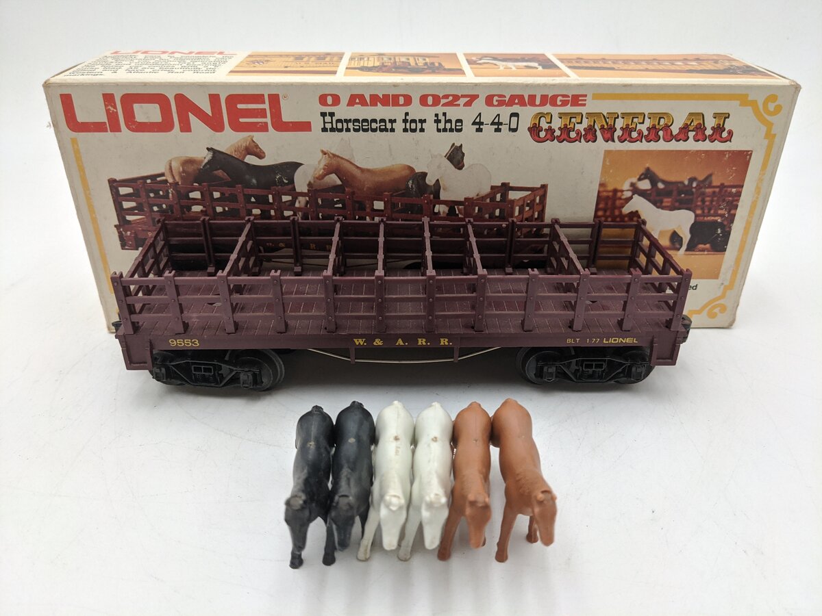 Lionel 6-9553 O Gauge Western & Atlantic Horse Car EX/Box