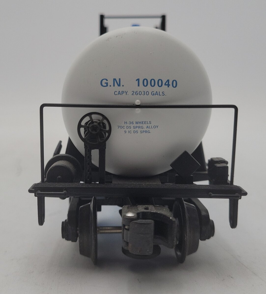 K-Line K90016 O Gauge Great Northern Extruded Aluminum Tank Car #100040 VG/Box