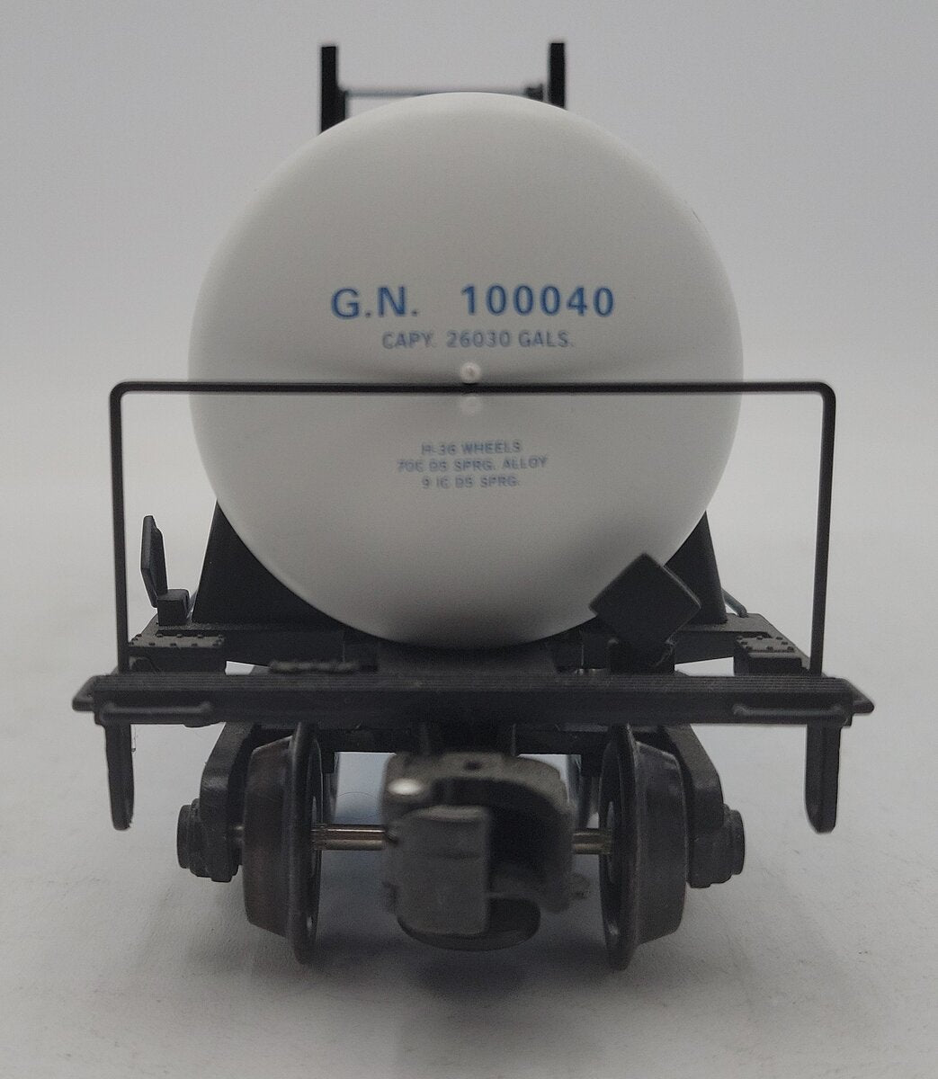 K-Line K90016 O Gauge Great Northern Extruded Aluminum Tank Car #100040 VG/Box