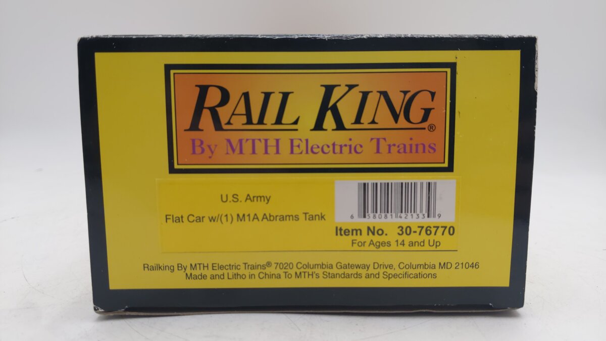 MTH 30-76770 O U.S. Army Flatcar #8050 EX/Box