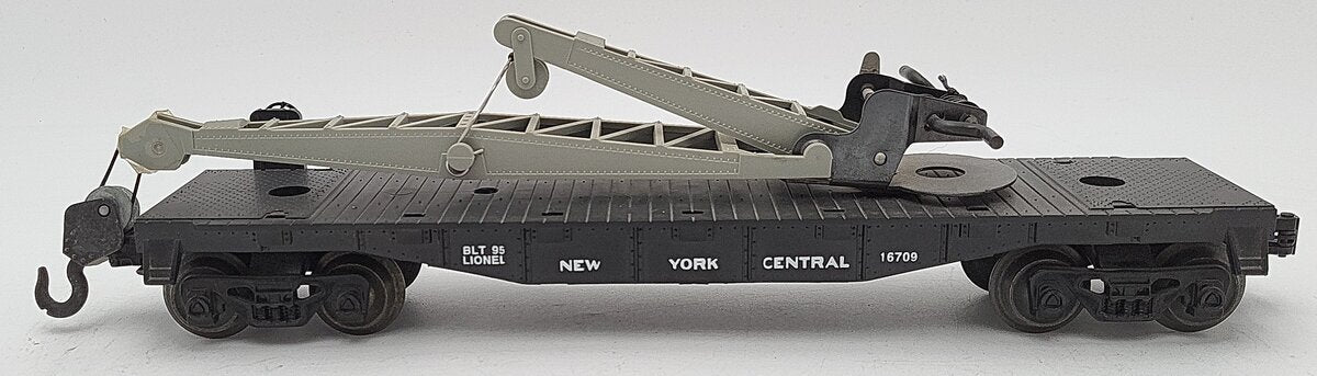 Lionel 6-16709 O Gauge New York Central Derrick Car EX