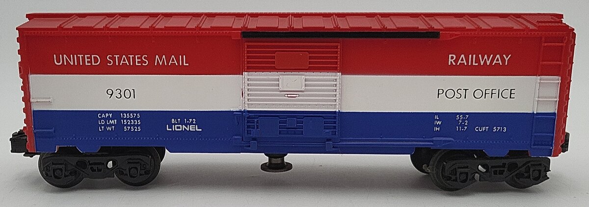 Lionel 6-9301 O Gauge US Mail Operating Boxcar #9301 VG