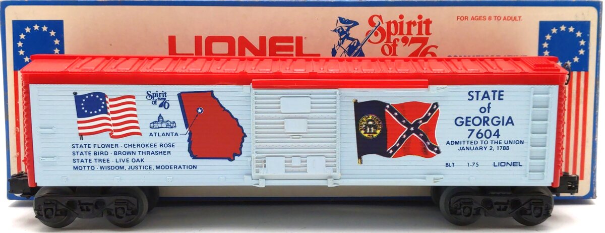Lionel 6-7604 O Gauge State of Georgia Boxcar #7604 EX/Box