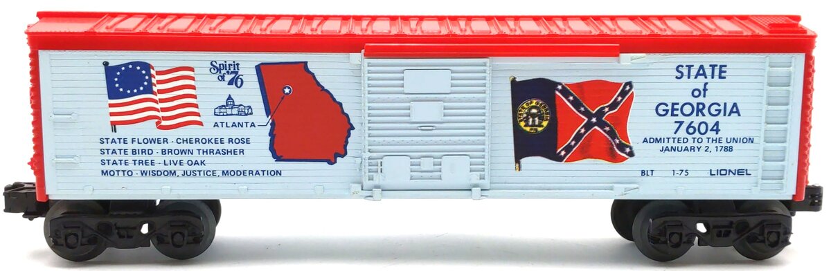 Lionel 6-7604 O Gauge State of Georgia Boxcar #7604 EX/Box