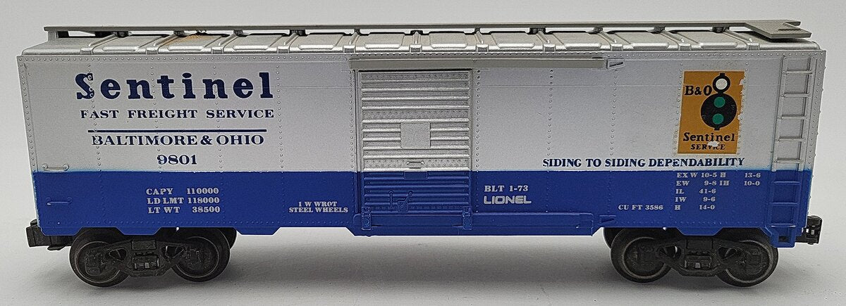 Lionel 6-9801 O Gauge Baltimore & Ohio Sentinel Box Car EX