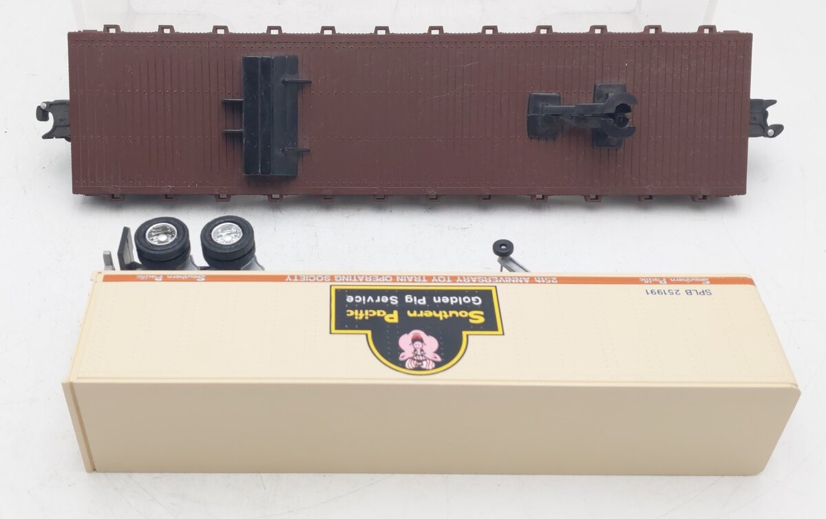 Lionel 6-15791 Southern Pacific Golden Pig Flatcar w/Load EX