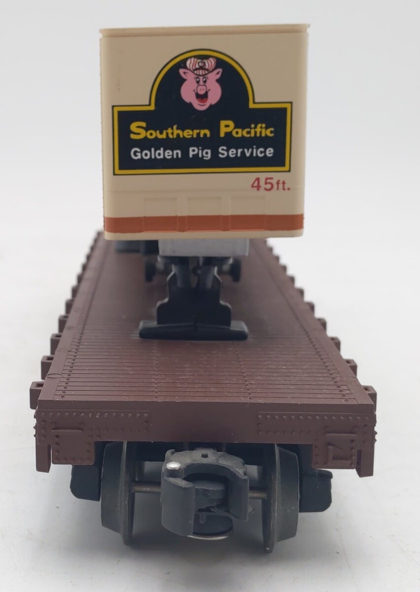 Lionel 6-15791 Southern Pacific Golden Pig Flatcar w/Load EX