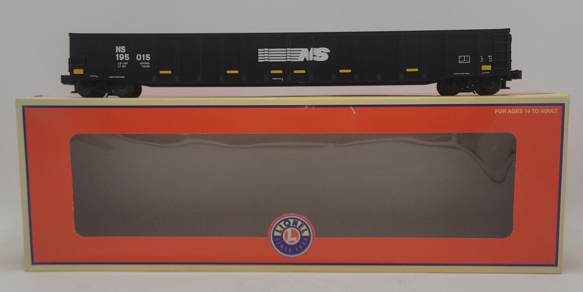 Lionel 6-83320 O Gauge Norfolk Southern 65' Mill Gondola #195015 EX/Box