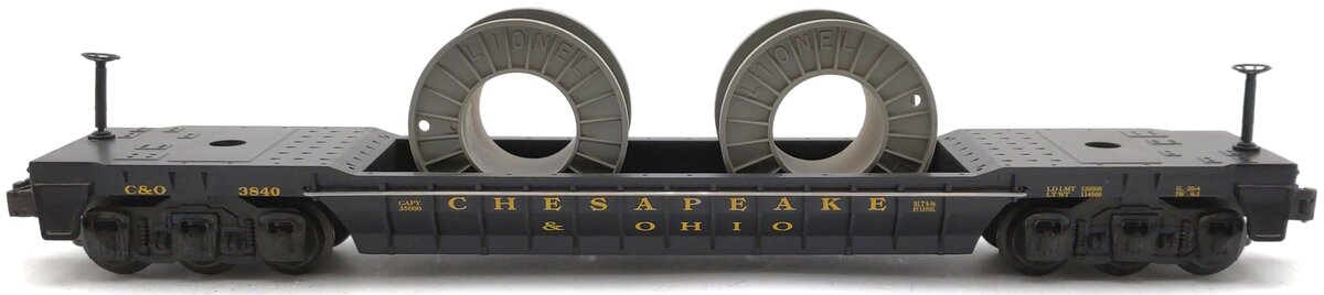 Lionel 6-16946 O Gauge Chesapeake & Ohio F9 Well Car #3840 LN