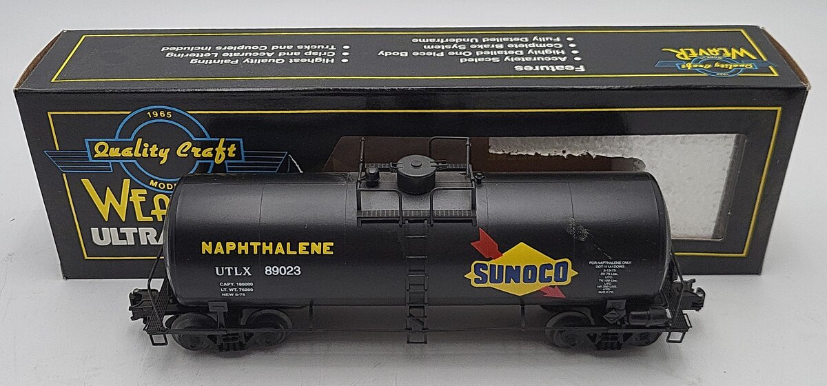 Weaver 1128 O Sunoco 40' Single Dome Tank Car (3 Rail) VG/Box