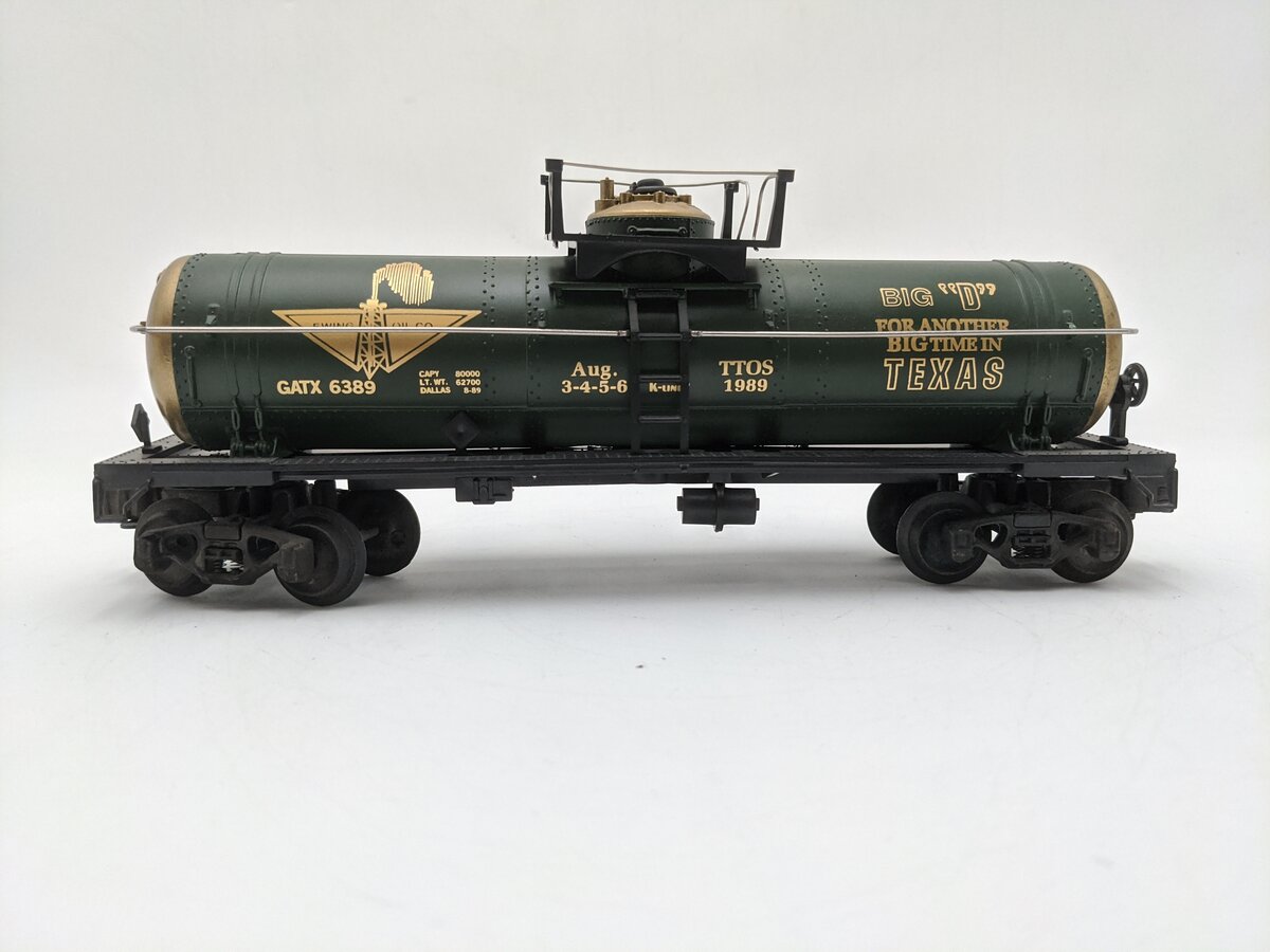 K-Line KK6389 O Gauge Ewing Oil Co. Single Dome Tank Car EX