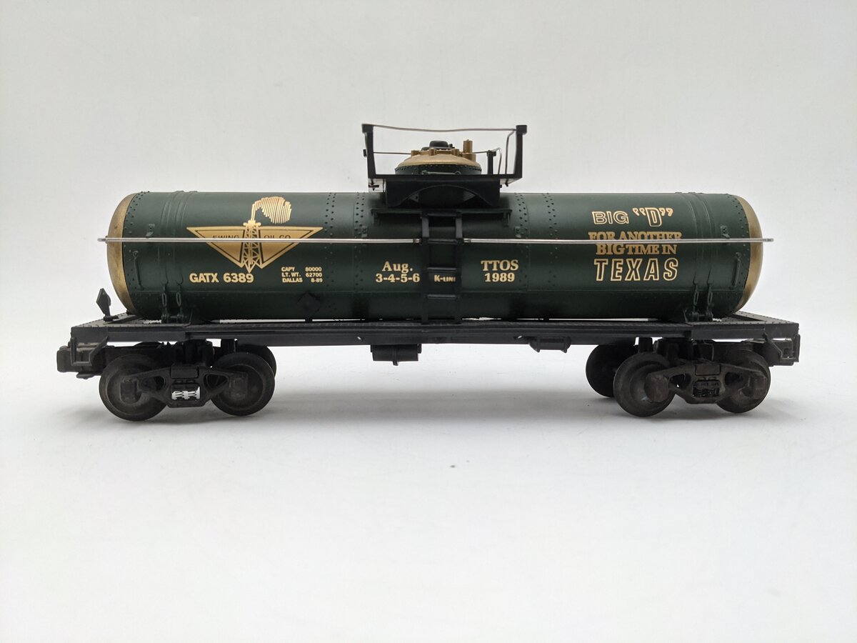 K-Line KK6389 O Gauge Ewing Oil Co. Single Dome Tank Car EX