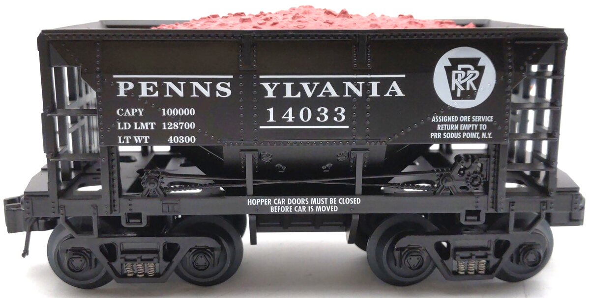 RMT O 96715-1 Pennsylvania 70-Ton Ore Car w/load # 14033 LN