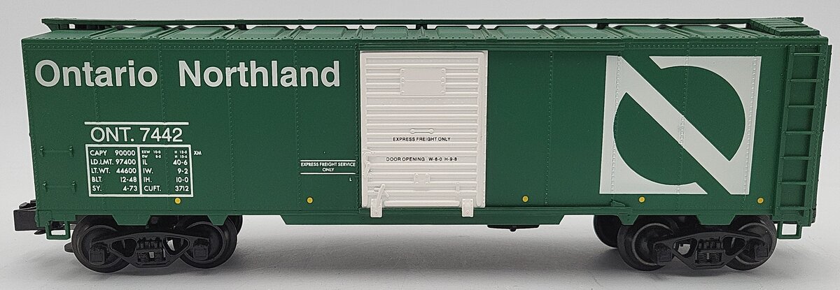 Crown Model Products O Gauge Ontario Northland Boxcar #7442 LN