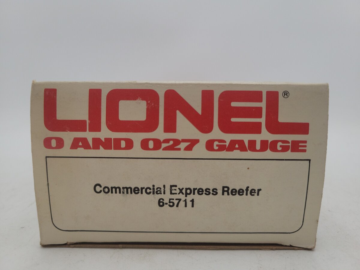 Lionel 6-5711 O Gauge Commercial Express Woodside Reefer Car EX/Box