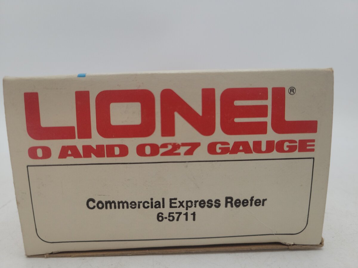 Lionel 6-5711 O Gauge Commercial Express Woodside Reefer Car EX/Box