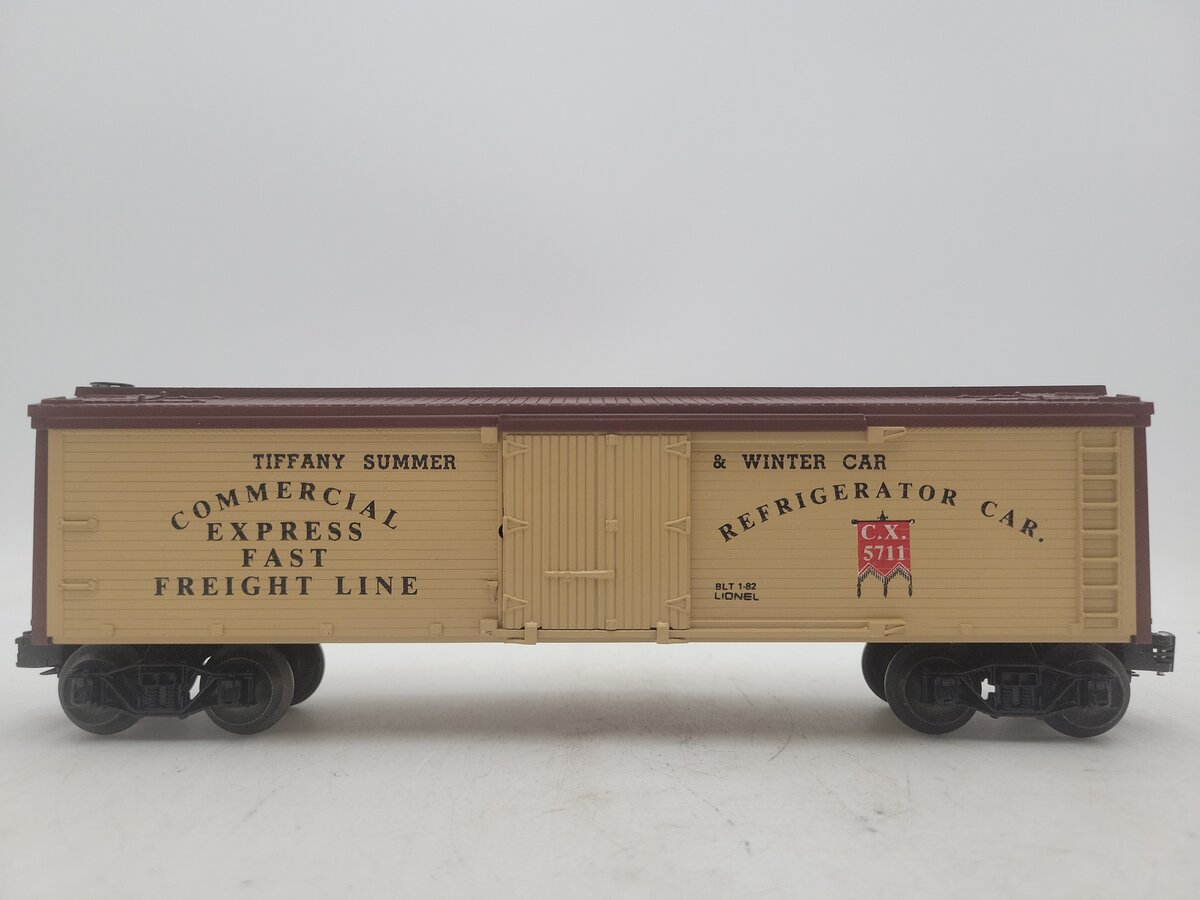 Lionel 6-5711 O Gauge Commercial Express Woodside Reefer Car EX/Box