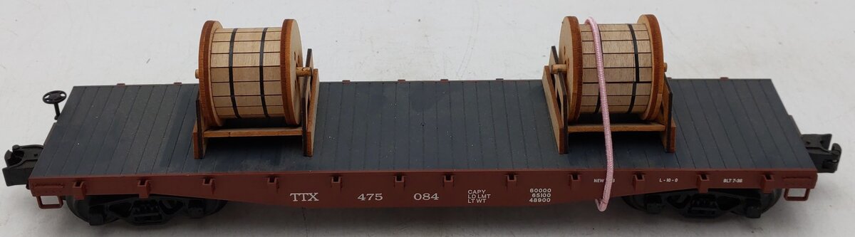 Weaver MSHIP10LD O Gauge TTX Fish Belly Flatcar #475084 (3-Rail) EX