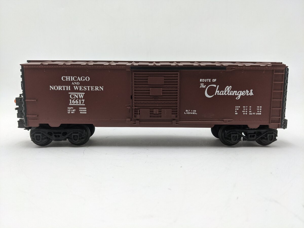 Lionel 6-16617 O Gauge Chicago & Northwestern Boxcar with ETD EX