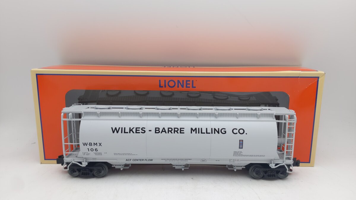 Lionel 6-84925 O Wilkes-Barre Mining Cylindrical Covered Hopper #106 EX/Box