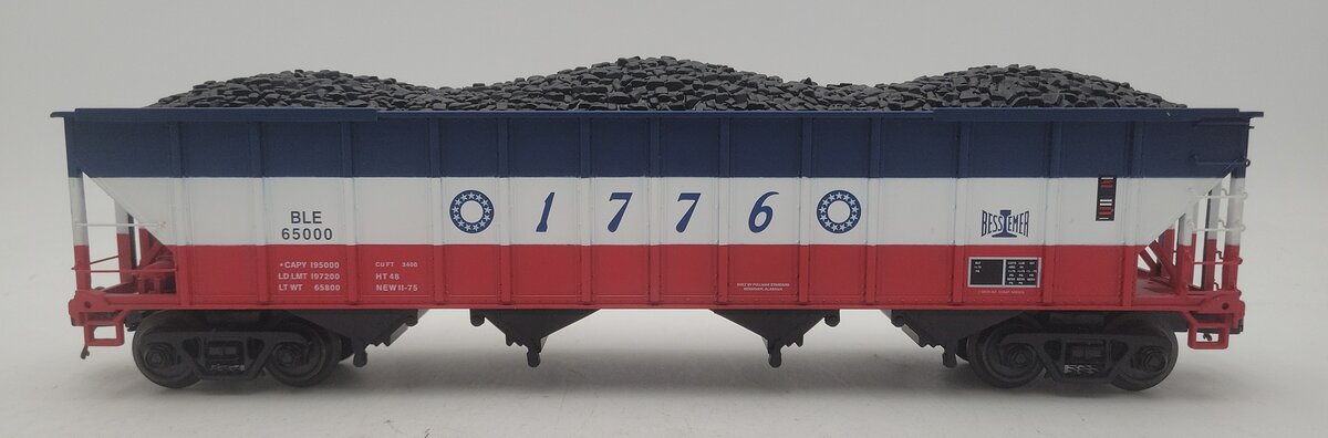 MTH 20-97909 O Bessemer & Lake Erie Hopper w/ Coal Load #1776 EX/Box