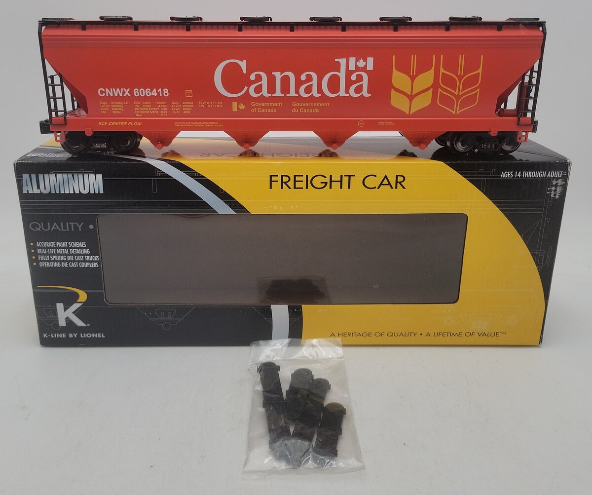 Lionel 6-22295 Canada Wheat 4-Bay Modern Hopper #606418 EX/Box