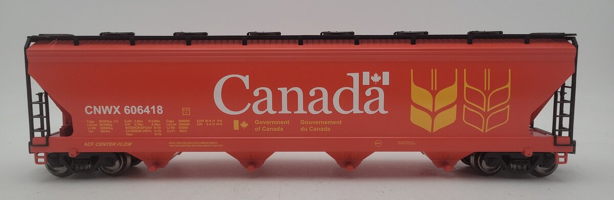 Lionel 6-22295 Canada Wheat 4-Bay Modern Hopper #606418 EX/Box