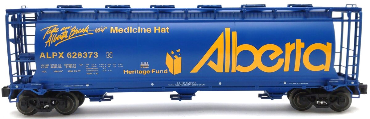 Lionel 6-17154 O Gauge Alberta Cylindrical Hopper #628373 LN