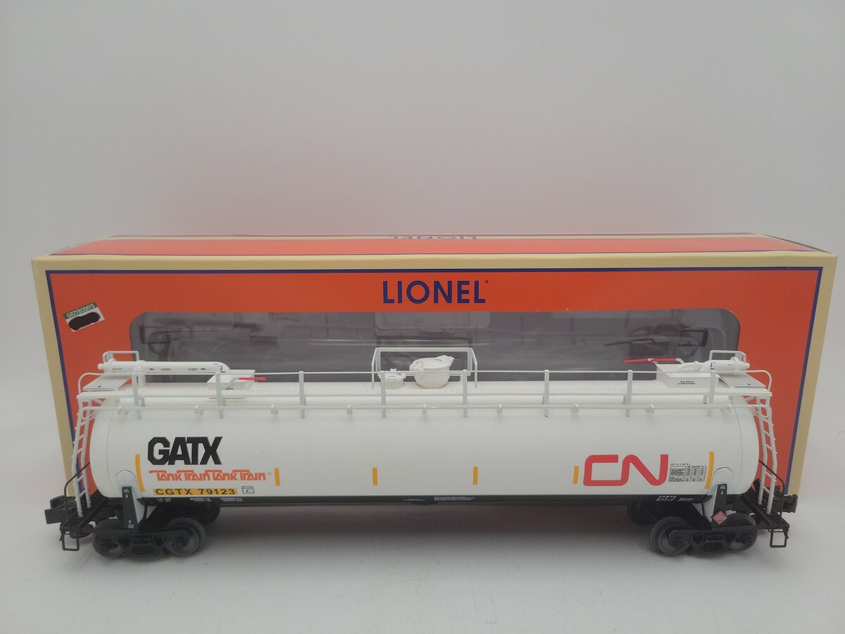Lionel 6-85152 O Canadian National Tank Train Car White #79123 EX/Box