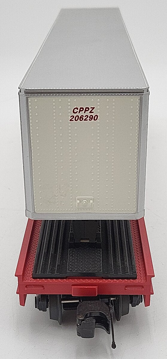 MTH 20-98691 O CP Rail Flat Car w/ 48' Trailer #505189 LN