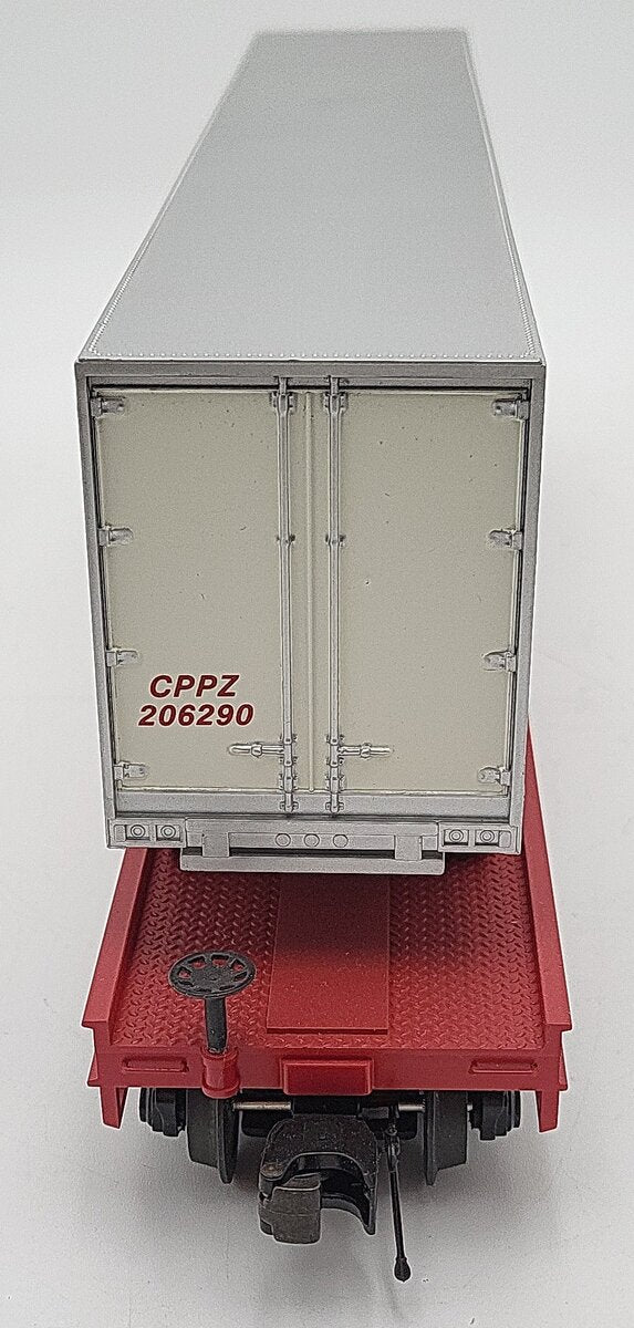 MTH 20-98691 O CP Rail Flat Car w/ 48' Trailer #505189 LN
