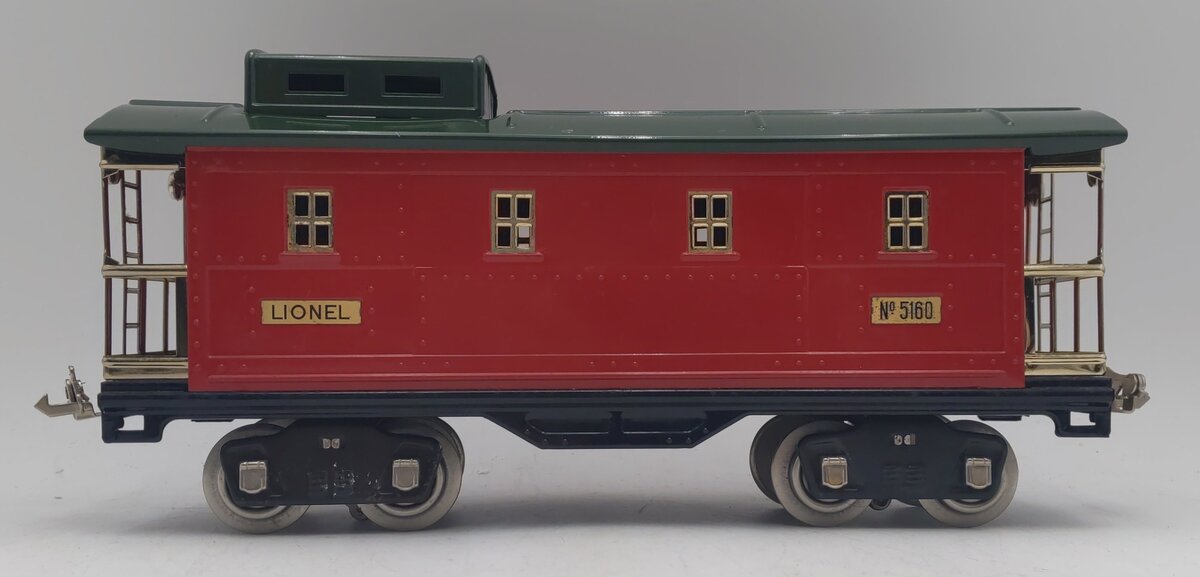 Lionel 5160 Standard Gauge Red and Green Caboose #5160 VG