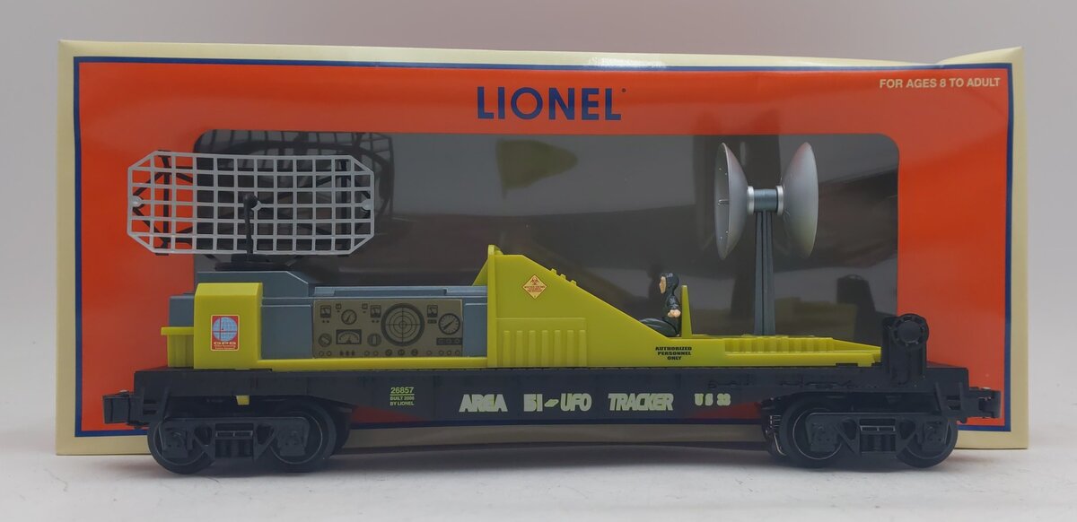 Lionel 6-26857 O Gauge Alien Radar Tracking Car NIB