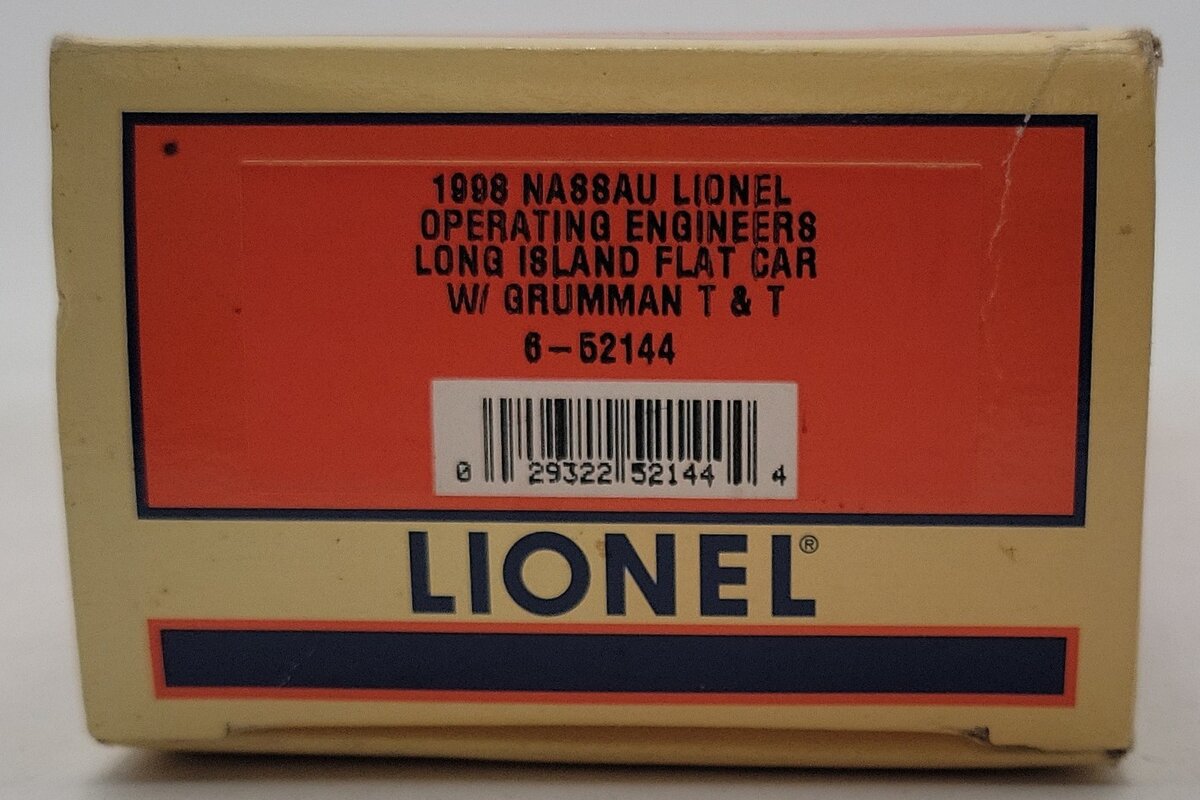 Lionel 6-52144 O Gauge Long Island Flatcar #8398 LN/Box