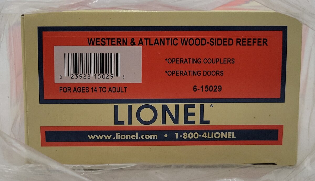 Lionel 6-15029 O Gauge Western & Atlantic Woodside Reefer