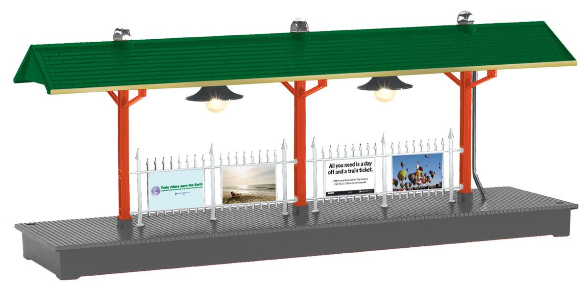 Lionel 6-16855 MTA LIRR Illuminated Station Platform LN/Box