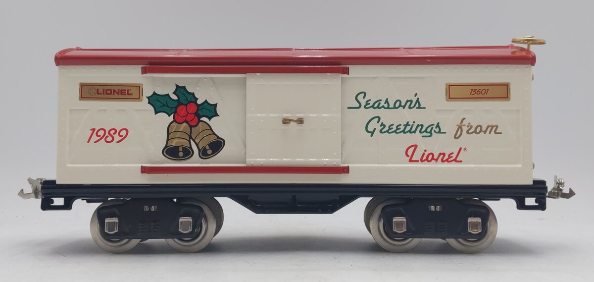 Lionel 6-13601 Standard Gauge 1989 Seasons Greetings Christmas Car NIB