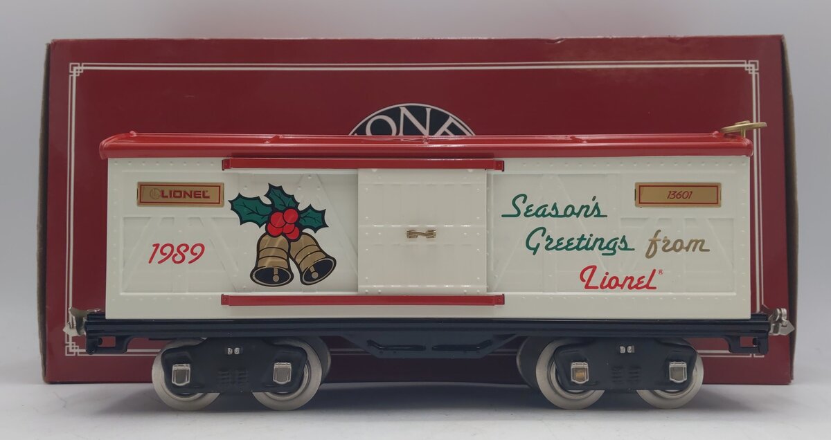Lionel 6-13601 Standard Gauge 1989 Seasons Greetings Christmas Car NIB